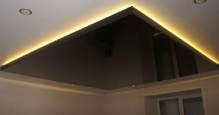 Натяжной потолок с подсветкой Кыштым, цена от 2144 руб.